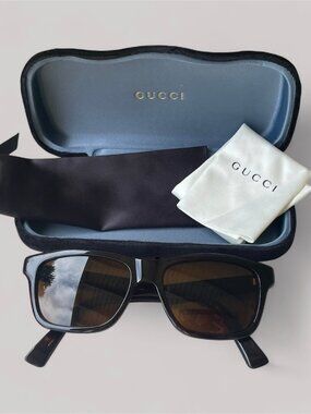 Gucci Women’s Sunglasses – Designer Frames with Brown Lenses